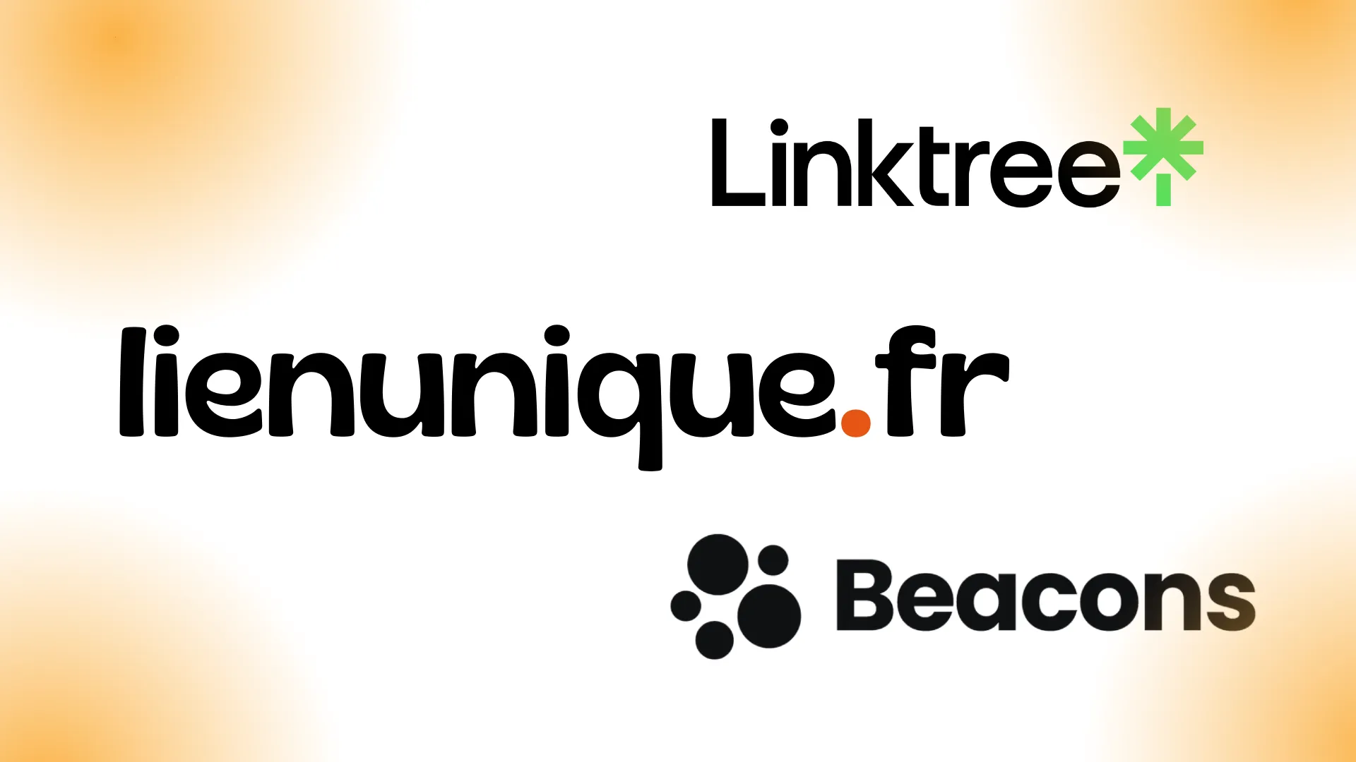 logo de lien unique linktree et beacons